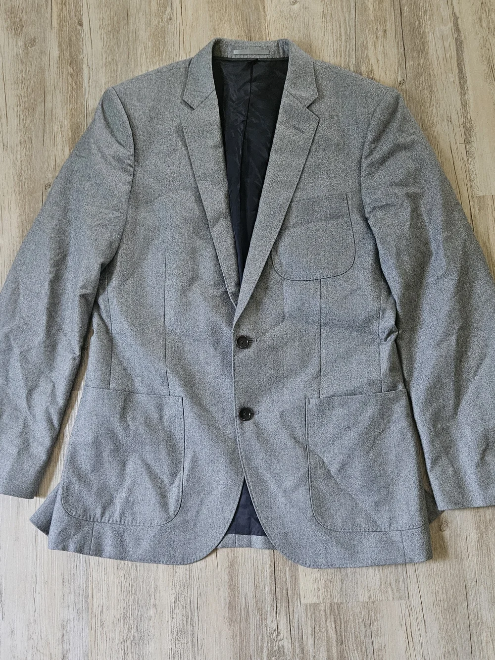 NWT J. Crew Ludlow Men's Gray Vitale Barberis Canonico Wool Blazer 38R